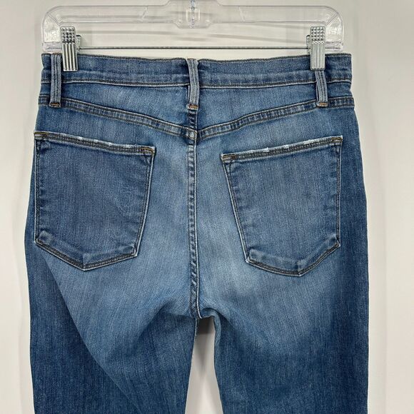 FRAME Women's Le High Rise Straight Leg Blue Denim Casual Jeans Size 28 - Picture 5 of 8
